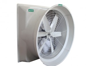 Ventilation principle of animal husbandry fan